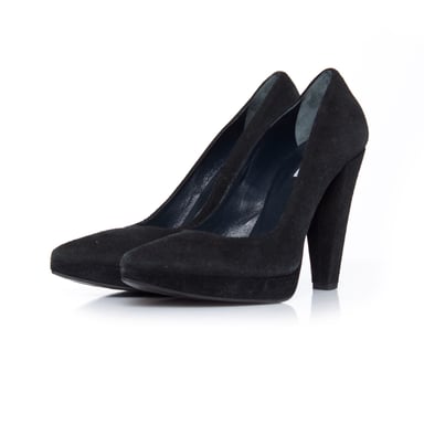 Balmain pointed platform heels.