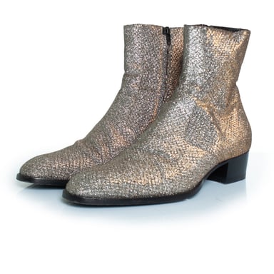 Saint Laurent Glitter Wyatt stövlar Viper Night fw16