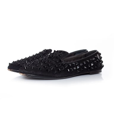Philipp plein Suede stud loafers in black