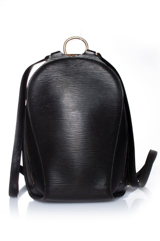 Louis Vuitton Epi Mabillon black leather bag
