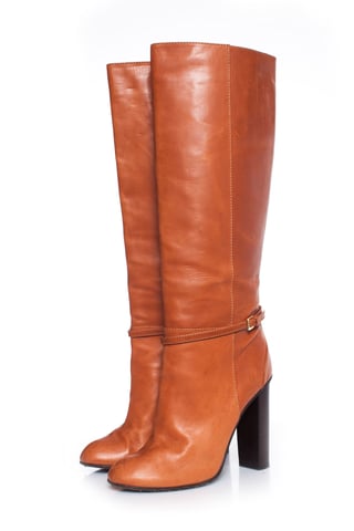 Dsquared2 brown leather boots.