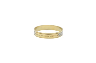 Marc by Marc Jacobs Logo Plaque Armband in Goudmetaal