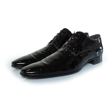 Dsquared2 Patent leather lace up shoes in black