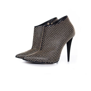 Giuseppe Zanotti Black studded ankle boots.