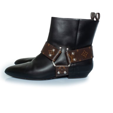 Louis Vuitton Rhapsody leather ankle boots