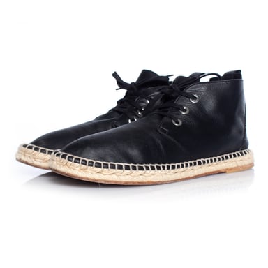 Balenciaga Leather lace up espadrille