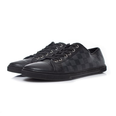 Louis Vuitton Black damier canvas trainers