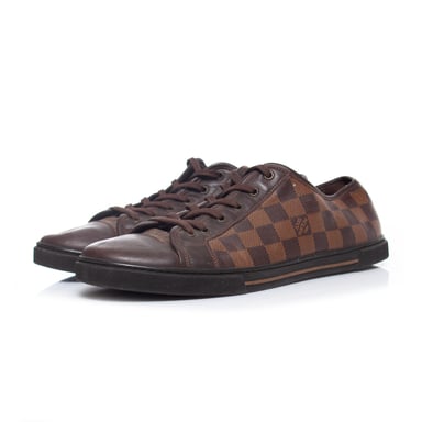 Louis Vuitton Damier ebene low canvas trainers