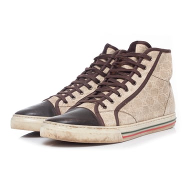 Gucci Beige canvas trainers