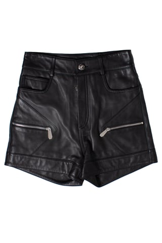 Philipp Plein lädershorts med nitar
