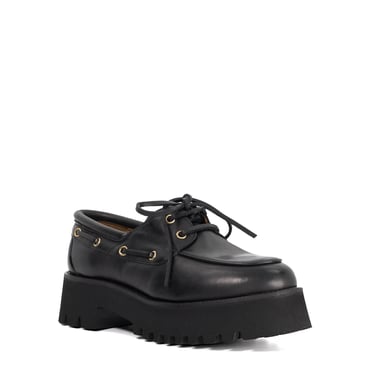 Dune Ladies Griffyn - Leather Round Toe Boat Shoes