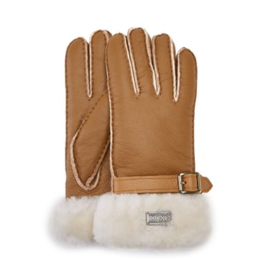 Cuff Gloves Leather Chestnut Gloves