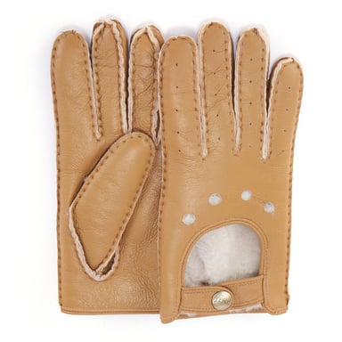 Moto Gloves Leather Chestnut Gloves