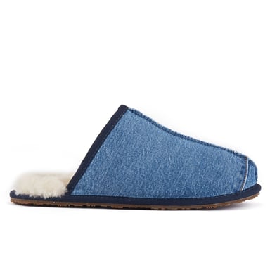 Mens Closed Mule Denim Mules