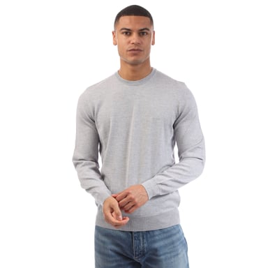 Men's Boss Botto-L Embroidered Logo Jumper in Grey