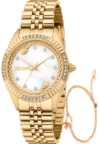 Just Cavalli JC1L361M0055 Ladies Vittoria Glam Watch and Bracelet Gift Set