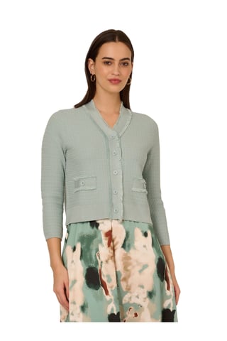 V-Neck Fringe Cardigan