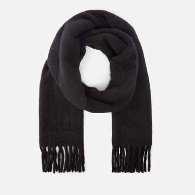 Isabel Marant Firny Check Scarf in Black