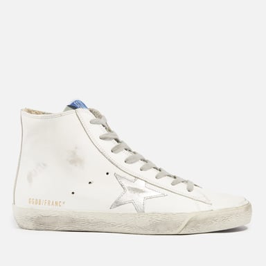 Women's Golden Goose Francy Leather Hi-Top Trainers in White