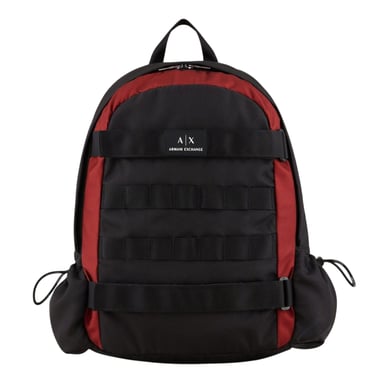 Armani Exchange Rugzak met logo (Zwart/Rood)