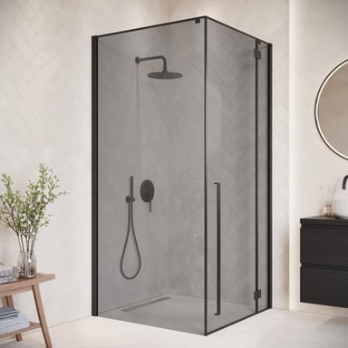 Badplaats Douchecabine vancouver 90 x 90 x 190 cm zwart -