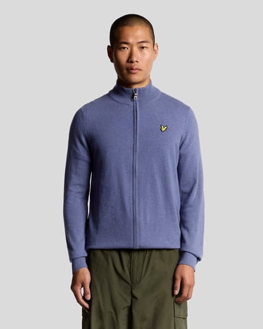 Lyle & Scott Lambswoolblandning Ziptröja - Grå