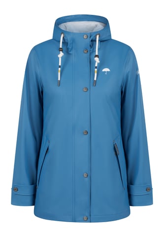 Schmuddelwedda rain jacket women blue