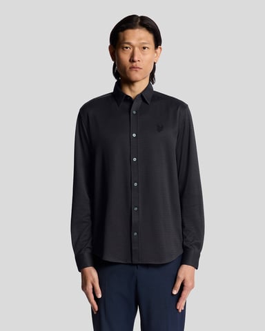 Two-Tone Jacquard Shirt