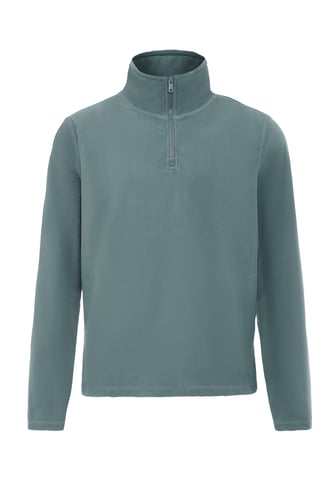 Schmuddelwedda Fleece trui Heren Turquoise Grijs