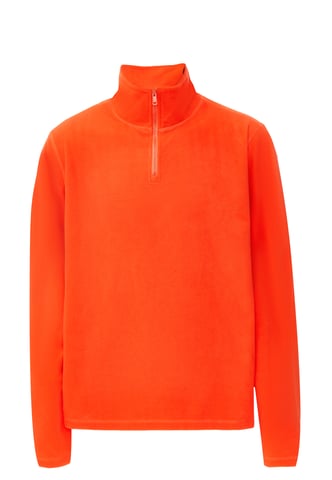 Schmuddelwedda Fleece trui Heren oranje