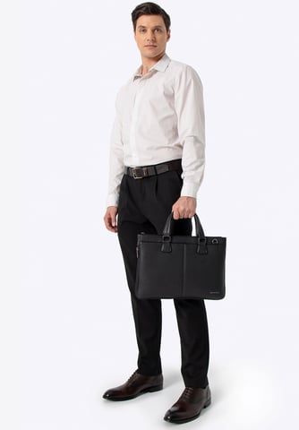 Wittchen Heren 14,5" Laptoptas in Kunstleer Zwart