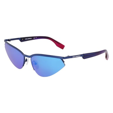 Blauwe Metalen Zonnebril