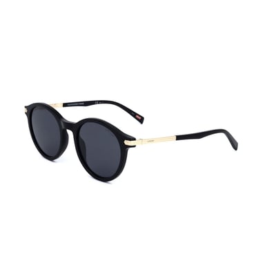 Round Sunglasses Gold Accents