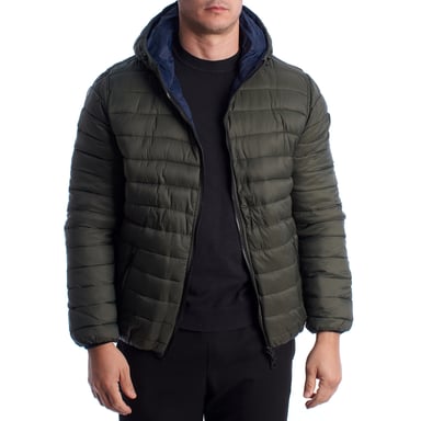 Men's Reversible Padded Jacket with Hood 66496