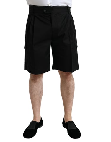 Plisserade cargoshorts