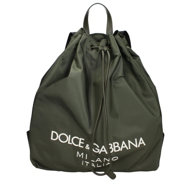 Green Nylon Backpack
