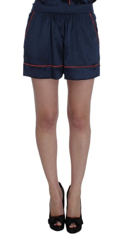 Silk Shorts With Orange Trim