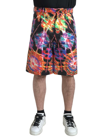 Casual Shorts Multicolor Print