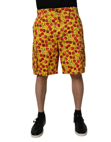 Cherry Print Cargo Shorts