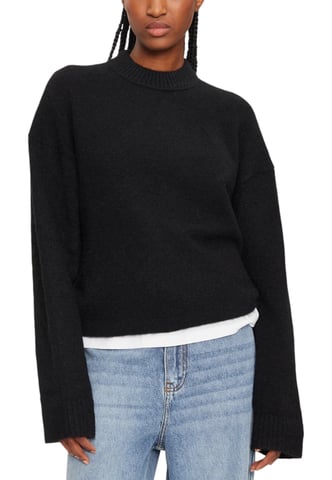 Mock Neck Relaxed Fit Sweater