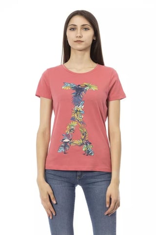 Floral Tshirt Short Sleeve Crew Neck Tee