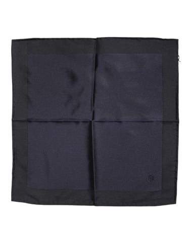 Mörkblå Silkesfyrkantig Herrfoulardscarf
