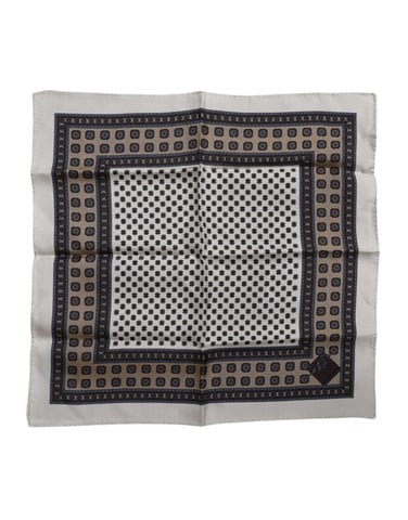 Multicolor Patterned Square Men Foulard Scarf