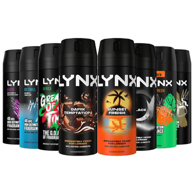 Lynx Body Spray Excite 48-H High Definition Fragrance Deo For Men, 6x150ml