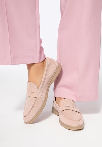 Wittchen Dames Klassieke Roze Suède Mocassins