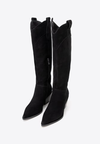 Wittchen Women's Black Suede Cowboy Boots