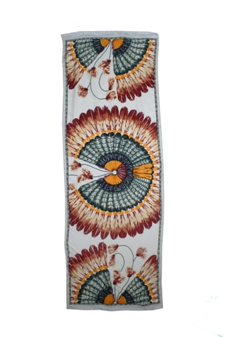 Hermes BRAZIL cashmere and silk scarf