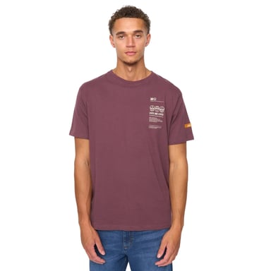 Duck and Cover Heren Cramptone T-Shirt (Rum Rosijn)