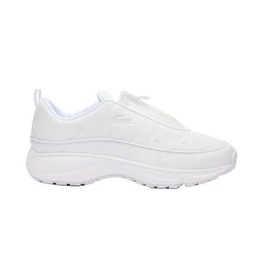 Lacoste Mens Audyssor Leather Zip Trainers (White)