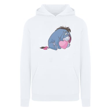 Disney Womens/Ladies Winnie The Pooh Eeyore Mouth Hoodie (White)